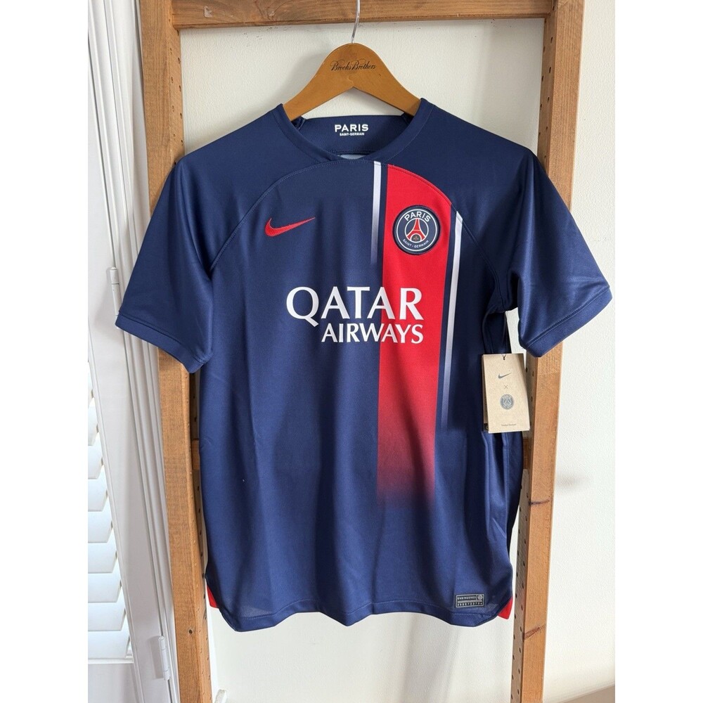 Nike PSG Paris Saint-Germain Home Jersey Youth XL Qatar Airways Soccer Shirt NWT